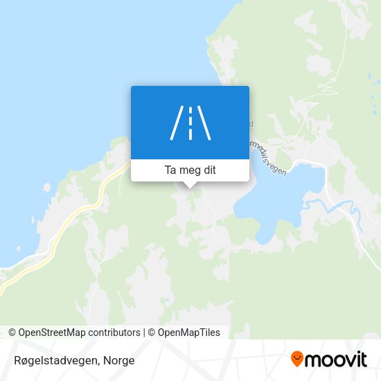 Røgelstadvegen kart