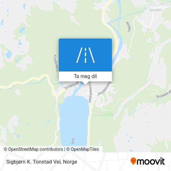 Sigbjørn K. Tonstad Vei kart