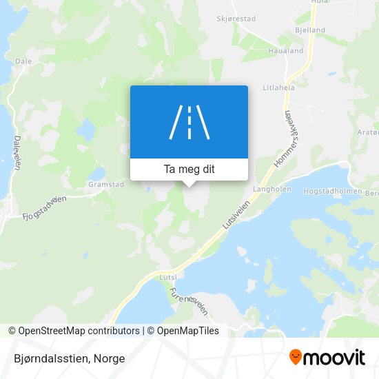 Bjørndalsstien kart