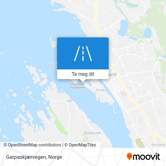 Garpaskjærvegen kart