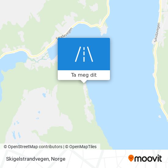 Skigelstrandvegen kart