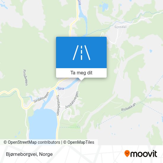 Bjørneborgvei kart