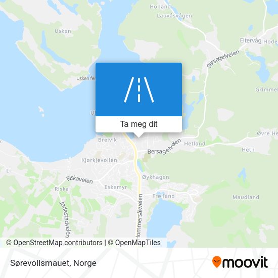 Sørevollsmauet kart