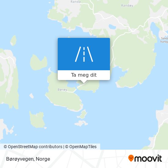 Børøyvegen kart