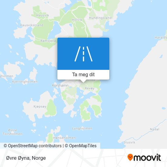 Øvre Øyna kart