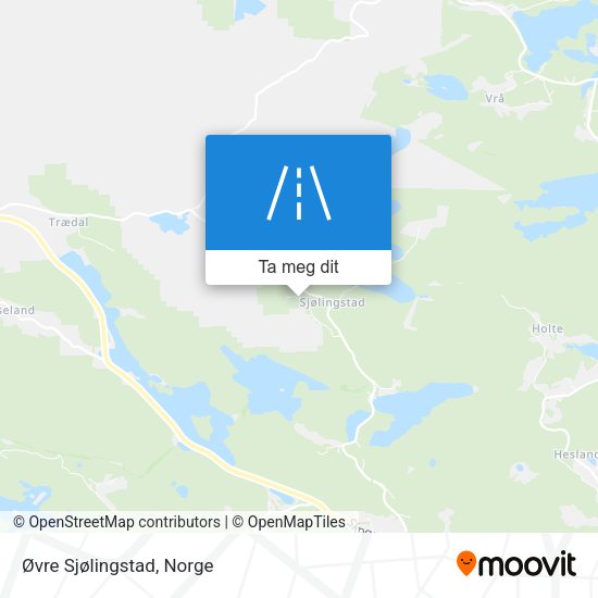 Øvre Sjølingstad kart