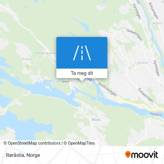 Røråslia kart