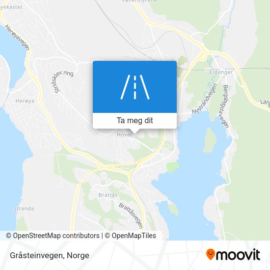 Gråsteinvegen kart