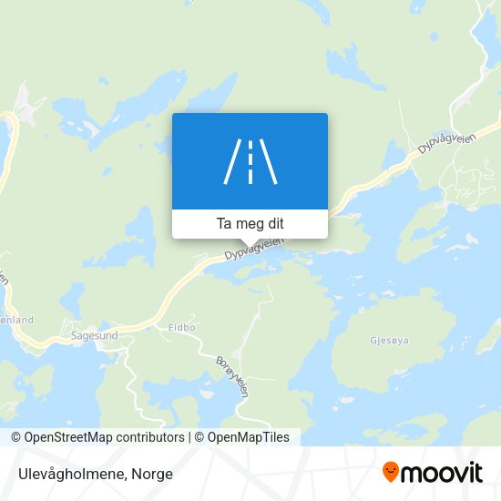 Ulevågholmene kart