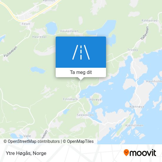 Ytre Høgås kart