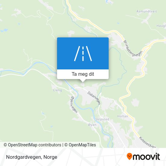 Nordgardvegen kart