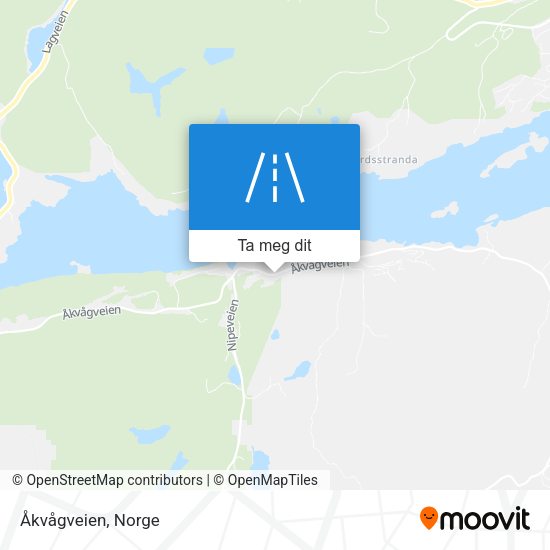 Åkvågveien kart