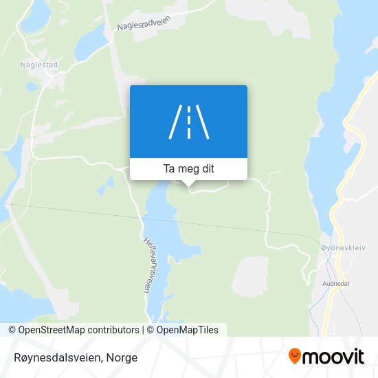 Røynesdalsveien kart