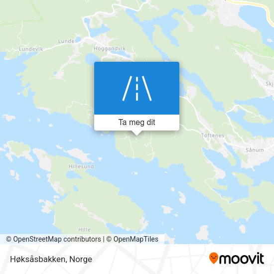 Høksåsbakken kart