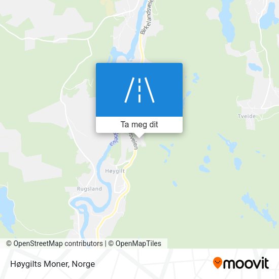 Høygilts Moner kart