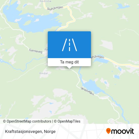 Kraftstasjonsvegen kart