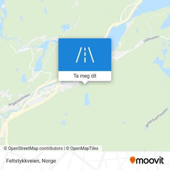 Feltstykkveien kart