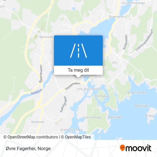 Øvre Fagerhei kart
