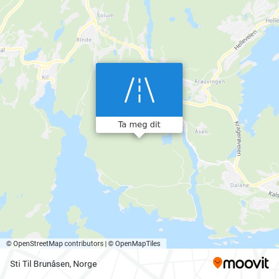 Sti Til Brunåsen kart