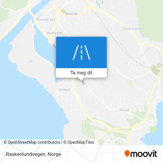 Raskenlundvegen kart