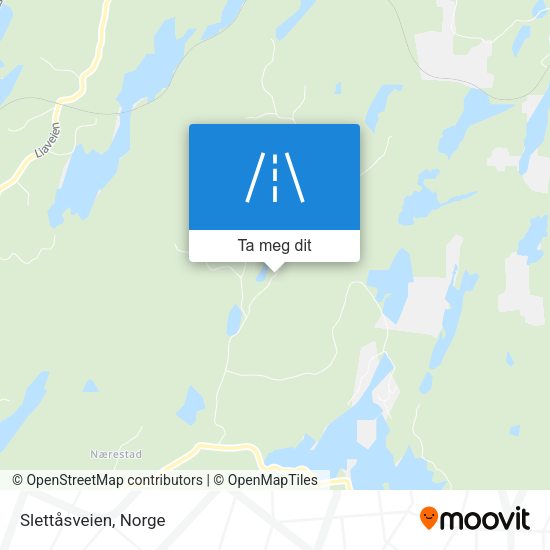 Slettåsveien kart