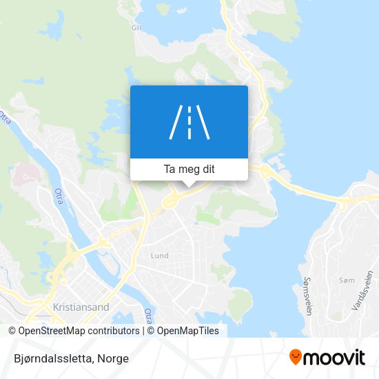 Bjørndalssletta kart
