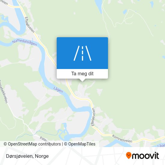 Dørsjøveien kart