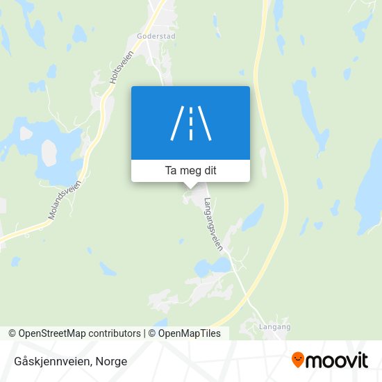 Gåskjennveien kart