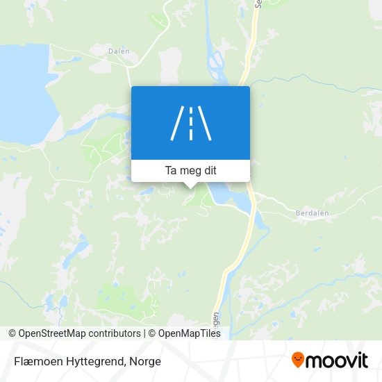 Flæmoen Hyttegrend kart
