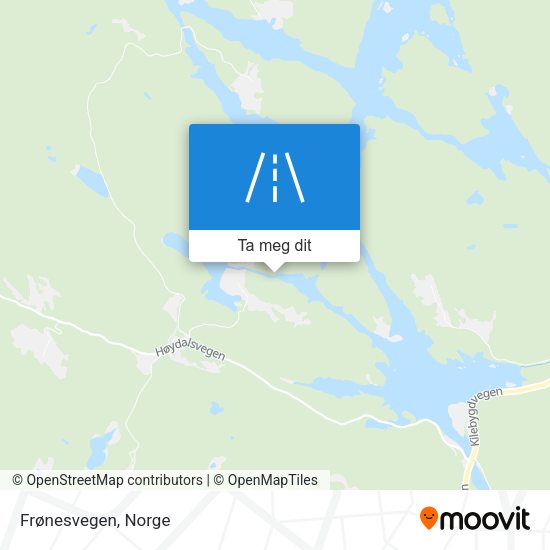 Frønesvegen kart