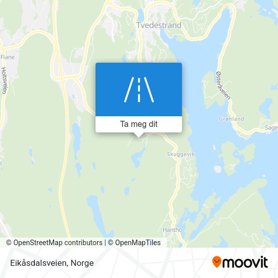 Eikåsdalsveien kart