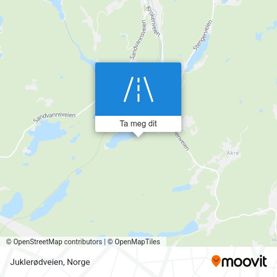 Juklerødveien kart