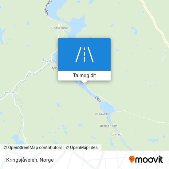 Kringsjåveien kart