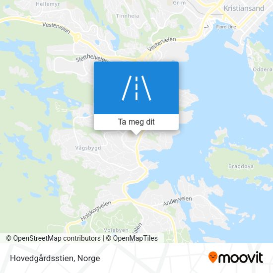 Hovedgårdsstien kart