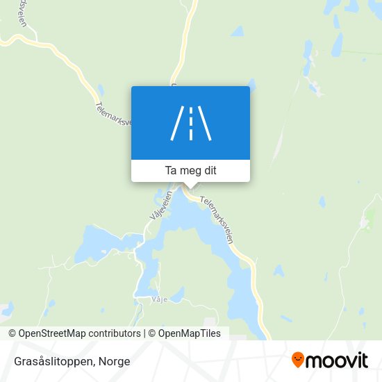 Grasåslitoppen kart