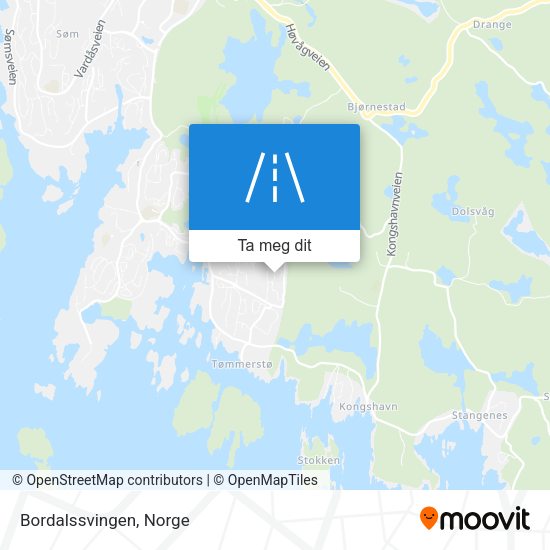 Bordalssvingen kart