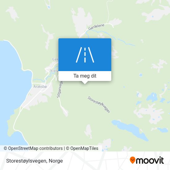Storestøylsvegen kart