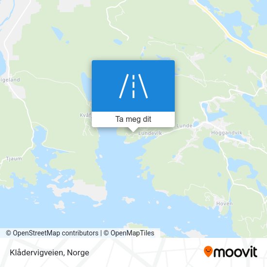 Klådervigveien kart
