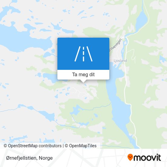 Ørnefjellstien kart
