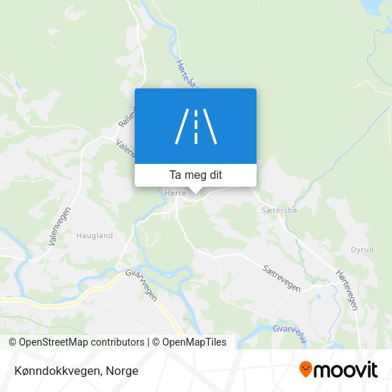 Kønndokkvegen kart
