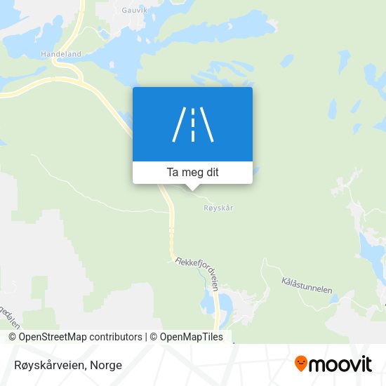 Røyskårveien kart