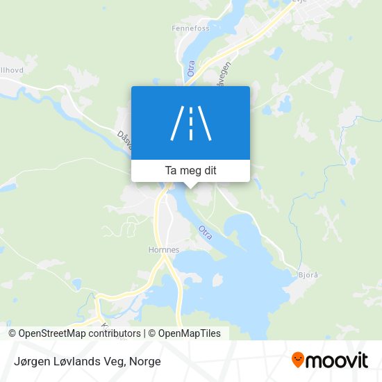 Jørgen Løvlands Veg kart