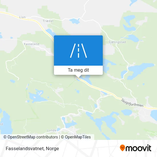 Fasselandsvatnet kart
