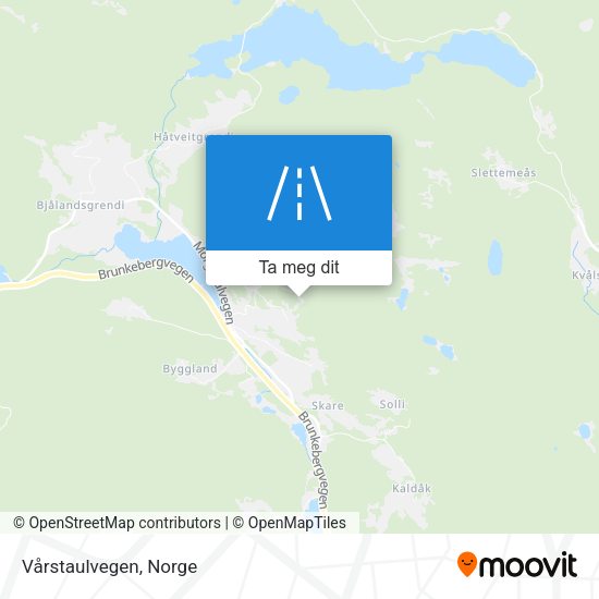 Vårstaulvegen kart
