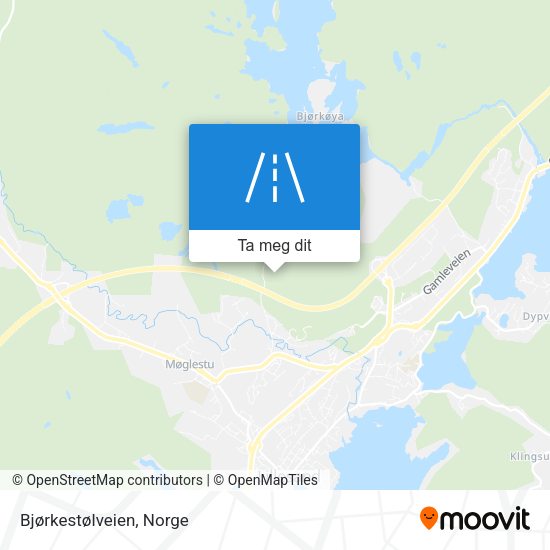 Bjørkestølveien kart