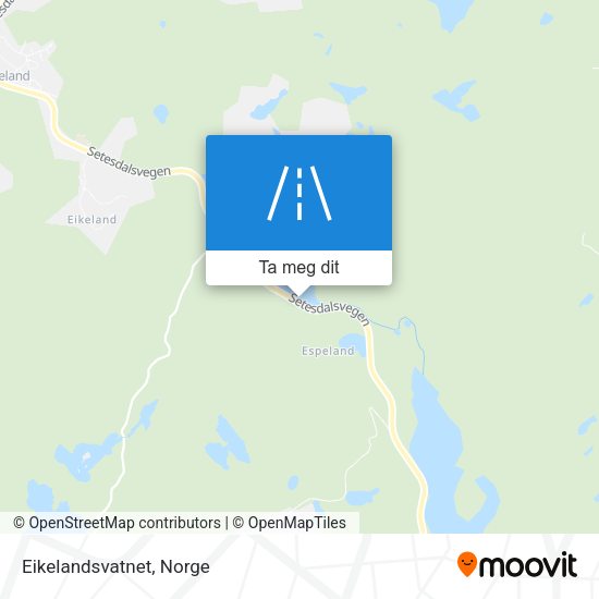 Eikelandsvatnet kart