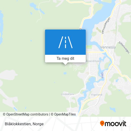 Blåklokkestien kart