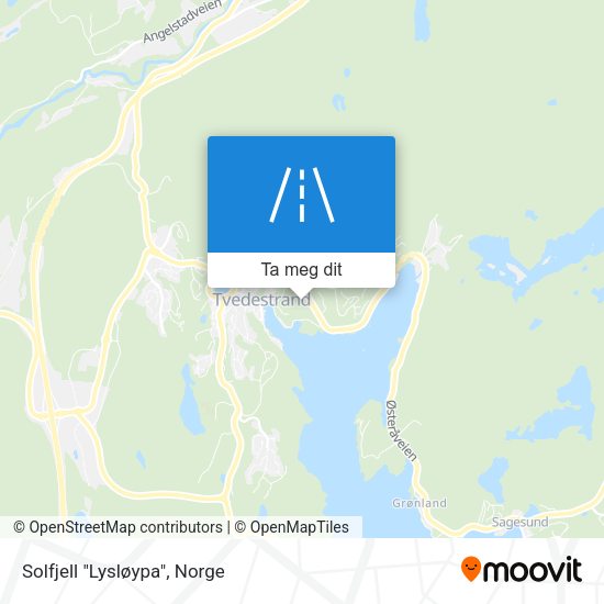 Solfjell "Lysløypa" kart