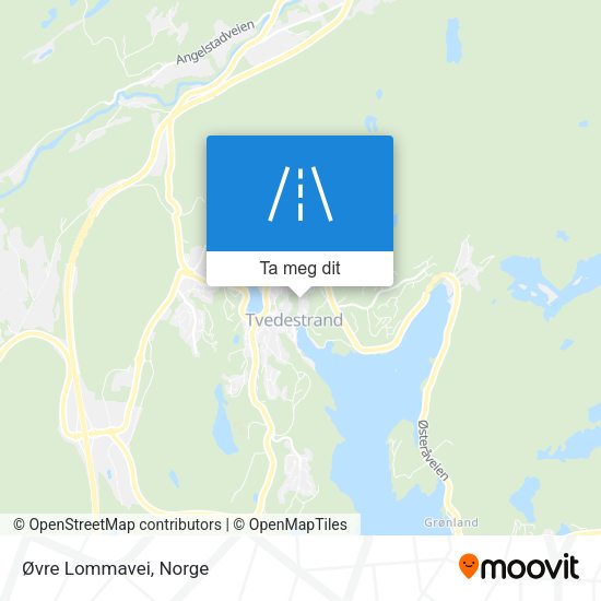 Øvre Lommavei kart