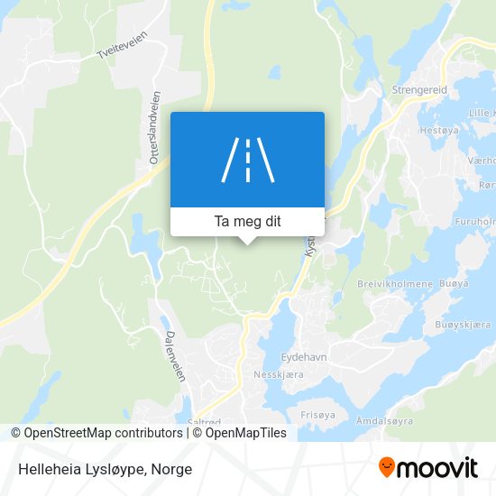 Helleheia Lysløype kart
